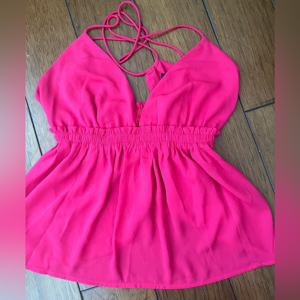 Hot pink Baby doll tank top express